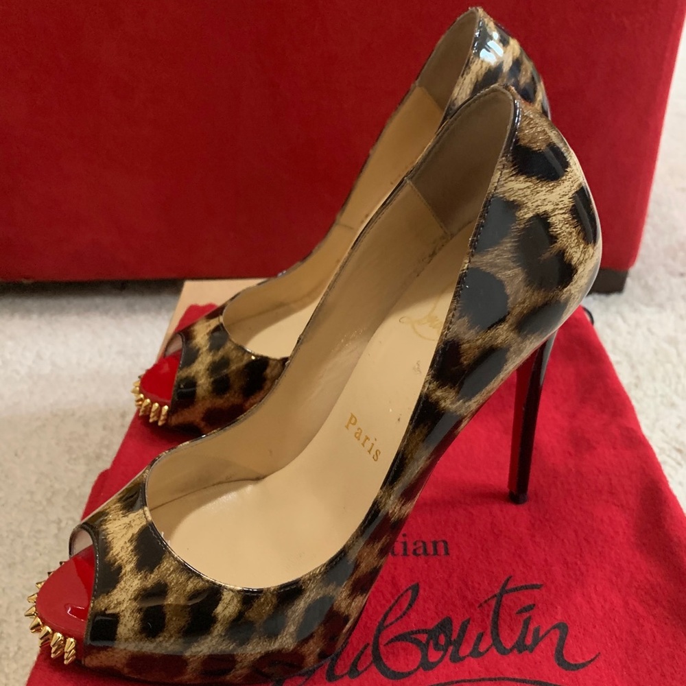 Christian Louboutin Leopard New Very Prive 120 36